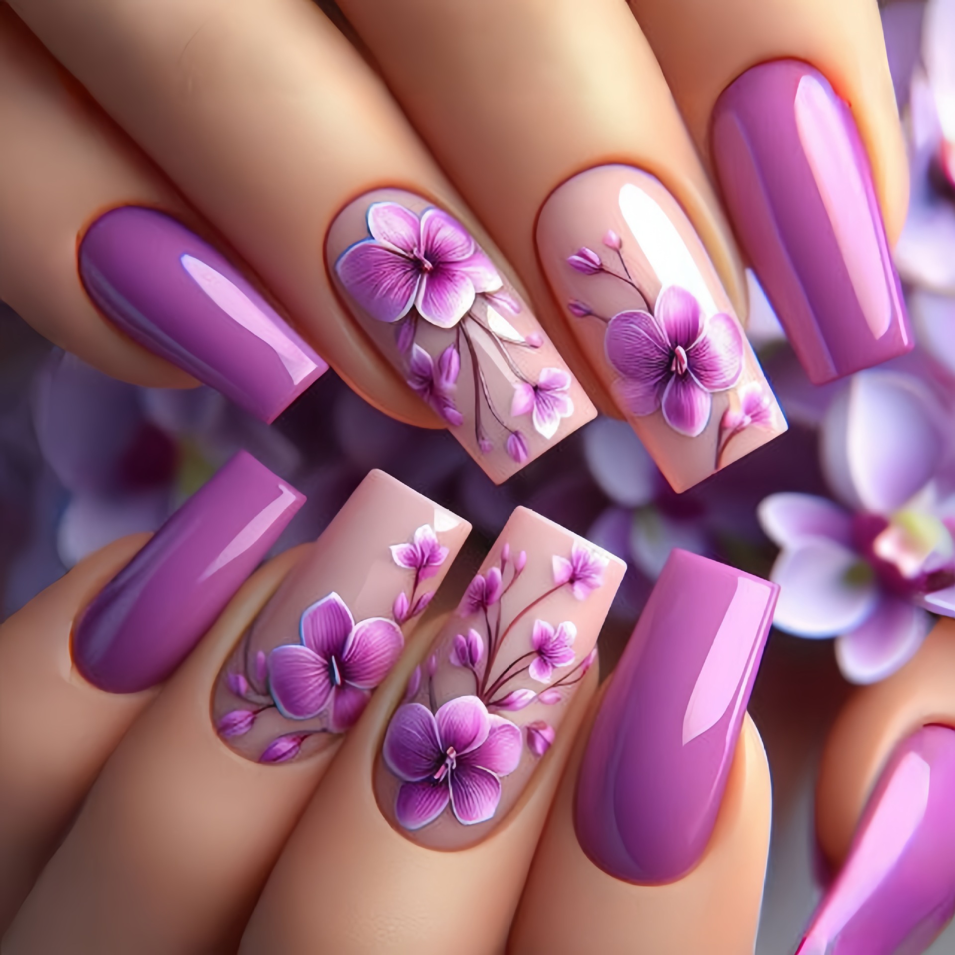 24 Stück/Set mittellange künst – Nail Art Press On Bewertung und Preis