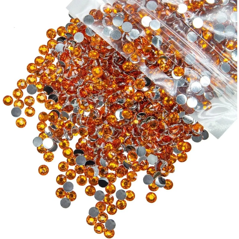 Orange-silbrige Flatback-Harz- – Nail Art Orange Bewertung und Preis