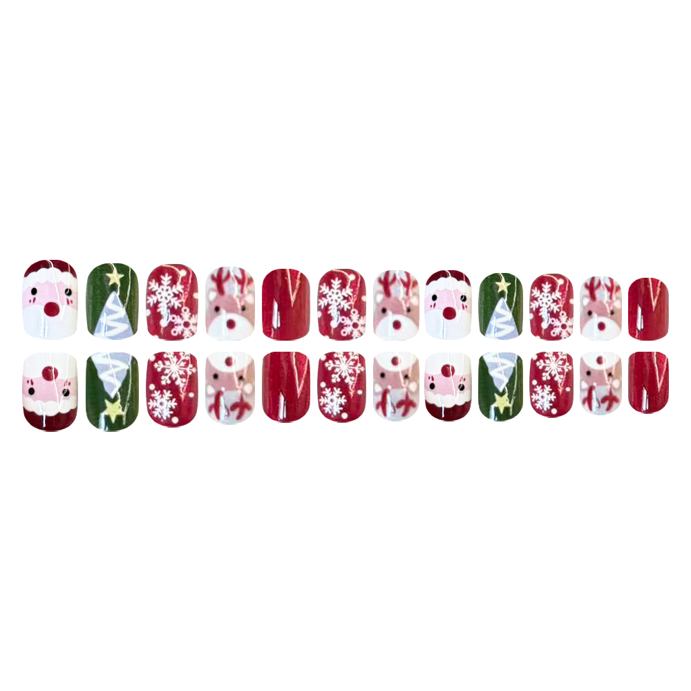 Weihnachts-Press-on-Nägel mit  – Nail Art Press On Bewertung und Preis