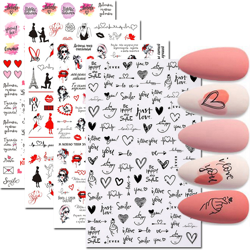 Nail Art Aufkleber Liebe Herze – Nail Art Valentines Day Bewertung und Preis