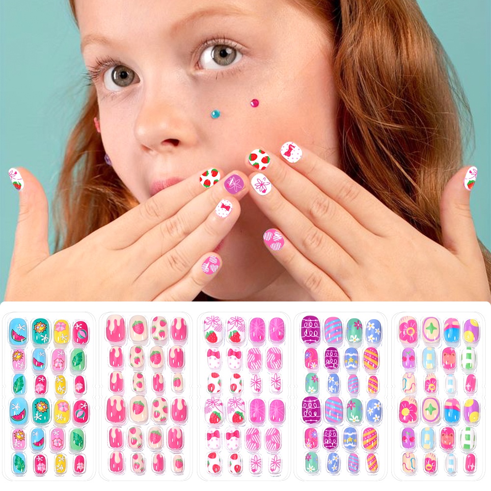 120-teiliges 5er-Set Candy Kid – Nail Art Press On Bewertung und Preis