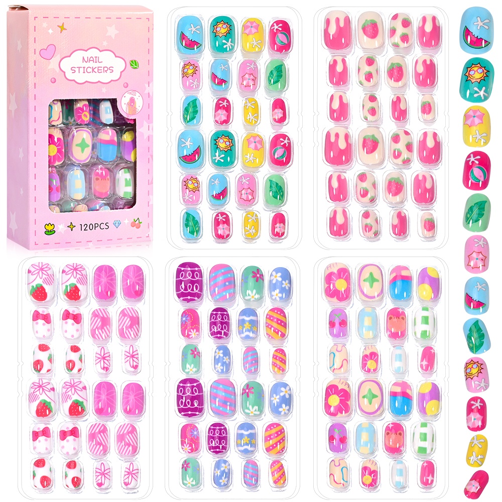 120-teiliges 5er-Set Candy Kid – Nail Art Press On Bewertung und Preis