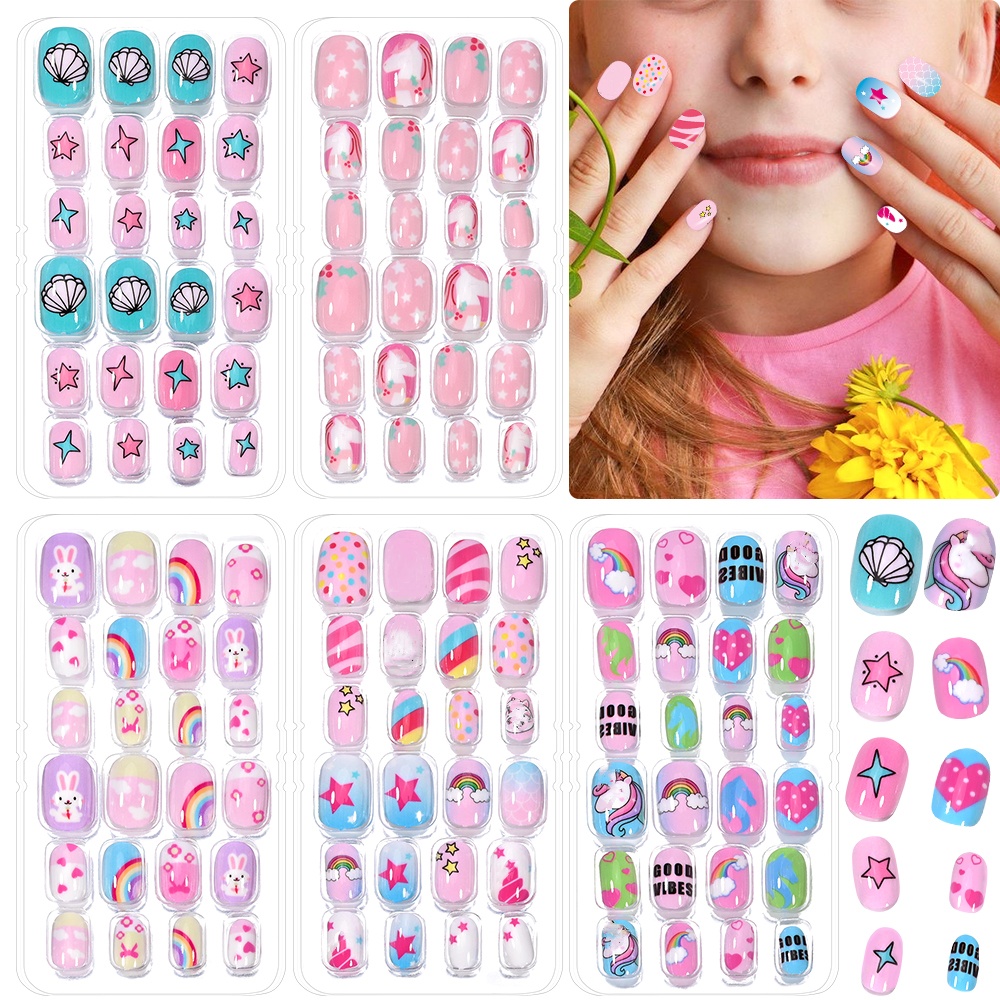 120-teiliges 5er-Set Candy Kid – Nail Art Press On Bewertung und Preis