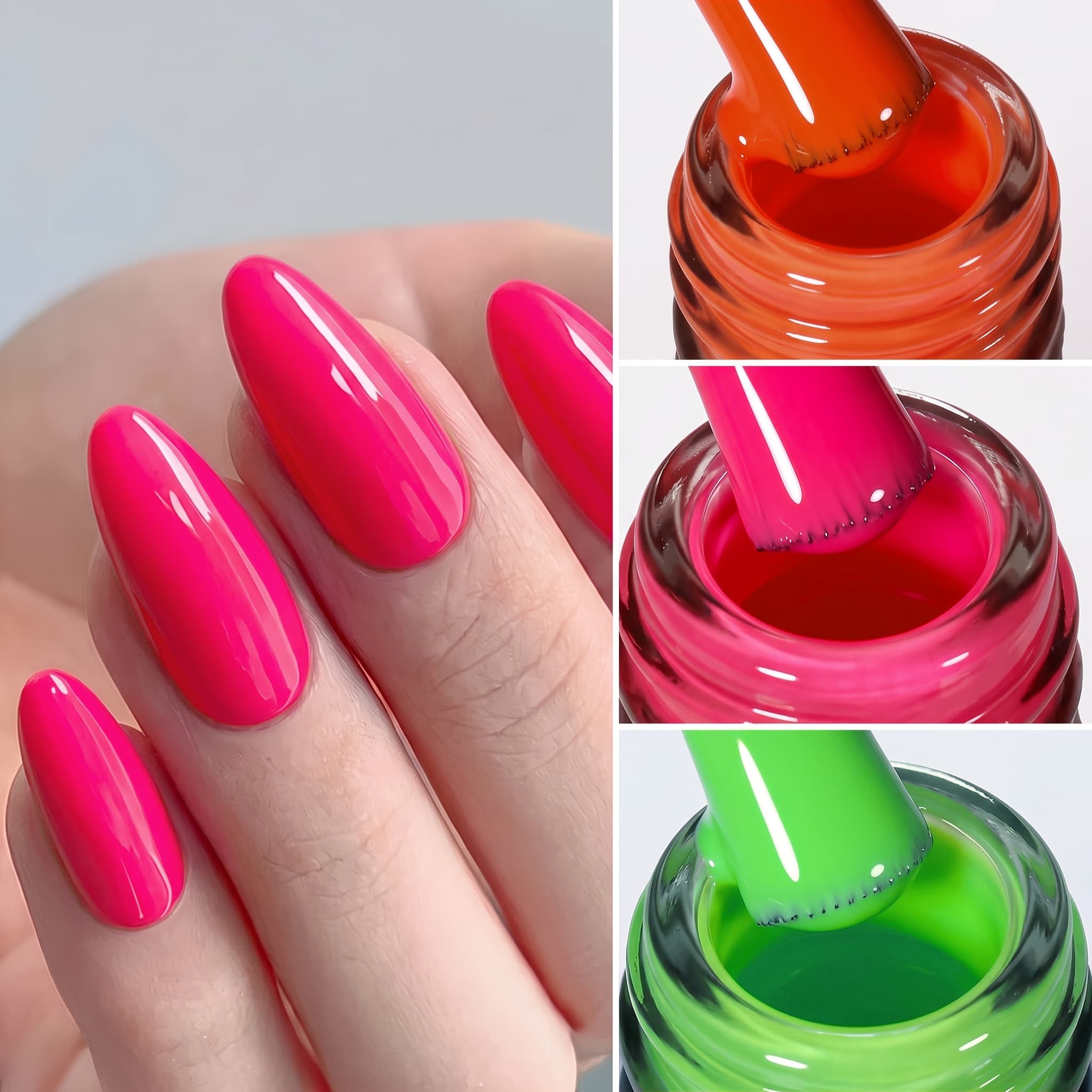 Problemloses 3-teiliges Gel-Na – Nail Art Orange Bewertung und Preis
